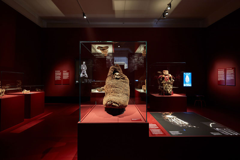 Ausstellungsraum Mumien aus Südafrika.